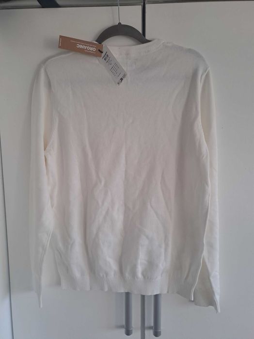 Sweter męski biały