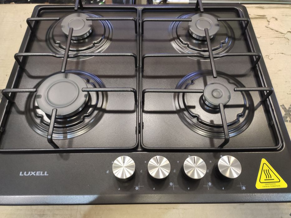 Варочная поверхность газовая LUXELL черная матовая Турция
