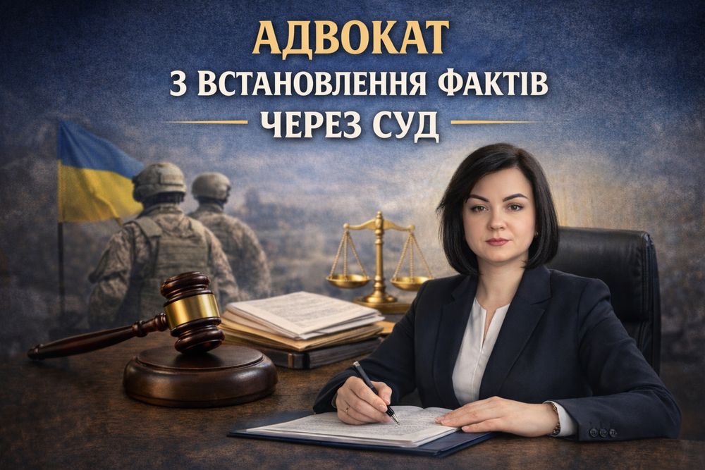 Адвокат з встановлення фактів через суд м.Харків
