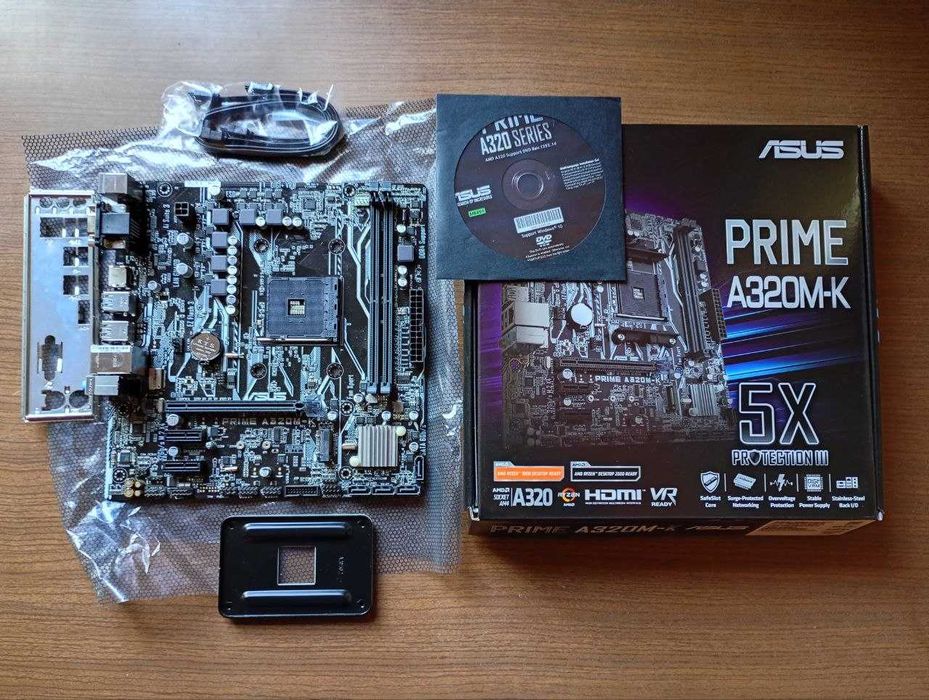 Материнська плата ASUS A320M-K + процесор AMD Ryzen 5 (D1600BBAEBOX)