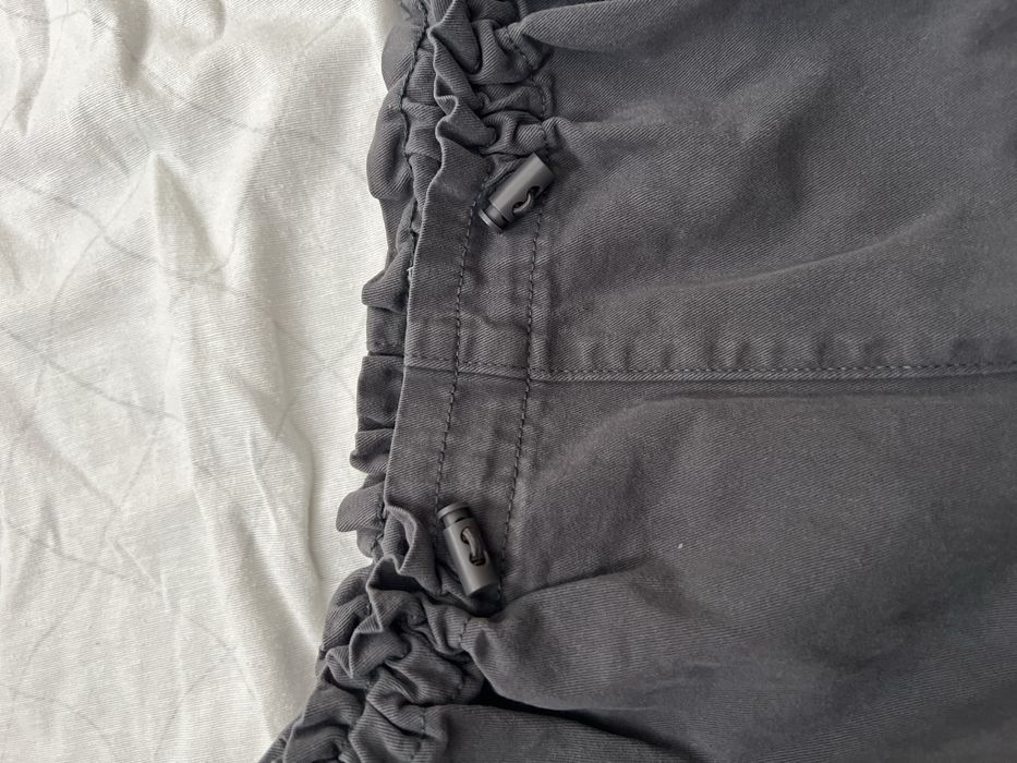 Szare damskie spodnie bojówki 2xs/xs 100% bawelna nowe bez metki