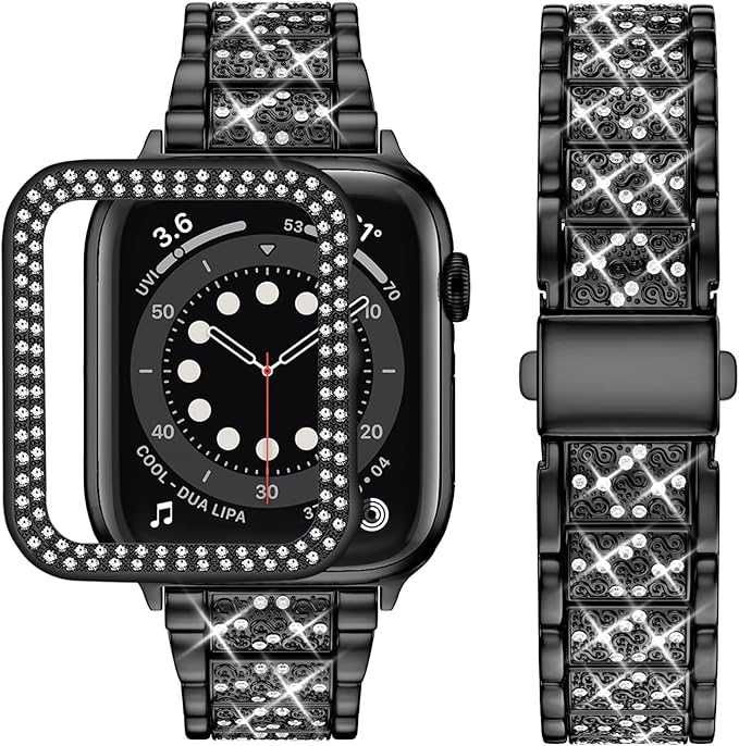 Wutwuk bransoleta diamenty Apple Watch SE 9/8/7/6/5/4 42/44/45/49mm