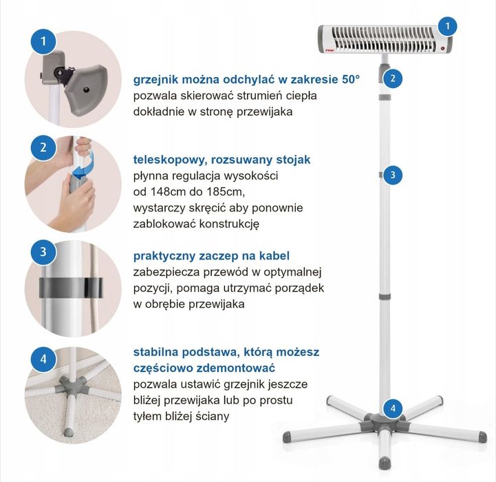 Promiennik grzejnik reer dla niemowląt 500w