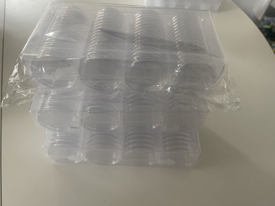 Capsulas para moedas de coleção