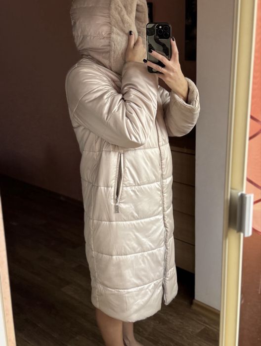 Шубка-пуховик. Двостороння куртка.