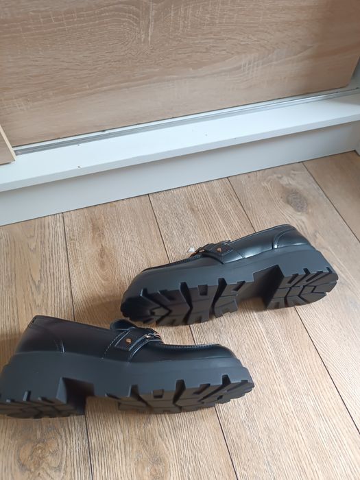 Czarne mokasyny rozmiar 45