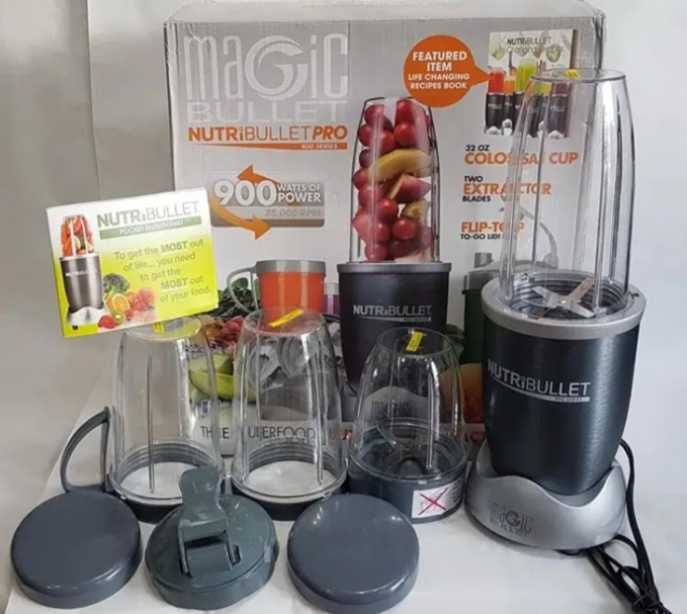 блендер 900 Вт NutriBullet для смузи мощный измельчитель персональный