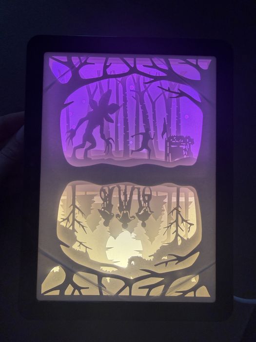 Light box, stanger things, lampa