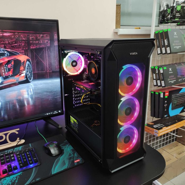 Компютер Новый Ryzen 5 3600, 16GB DDR4, AORUS RX 570, SSD 512GB m2 ТОП