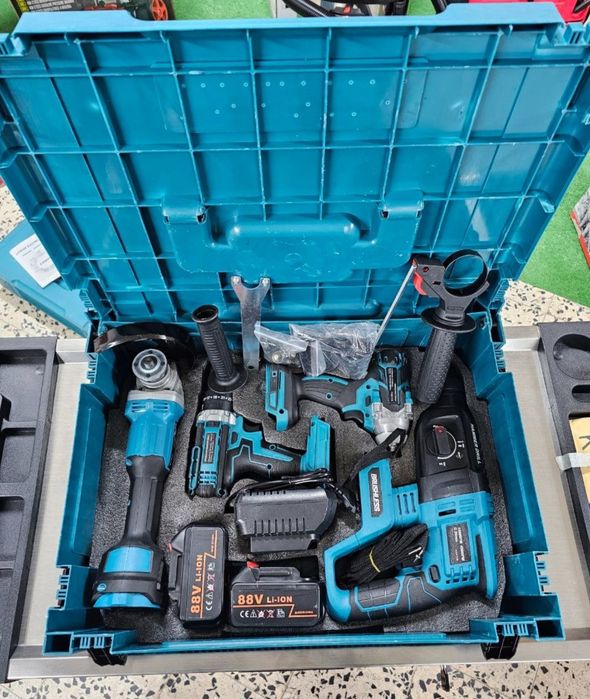 Conjuntos de 4 maquinas profissionais a bateria 88V