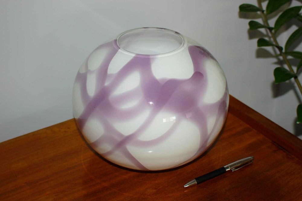 Jarra / vaso - Vidro opalino - Made in Poland - Provavelmente Jozefina