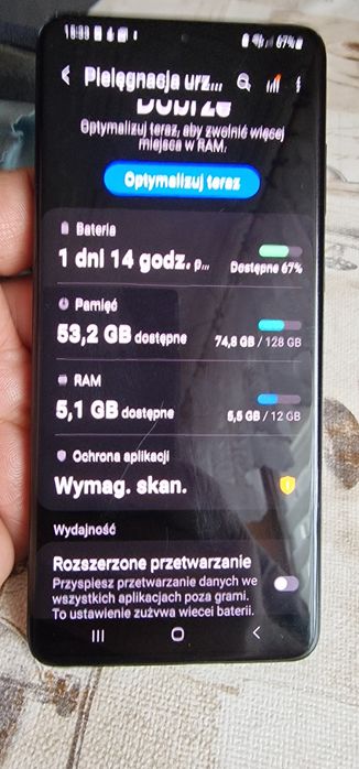 Sprzedam samsung s20 plus  12/128