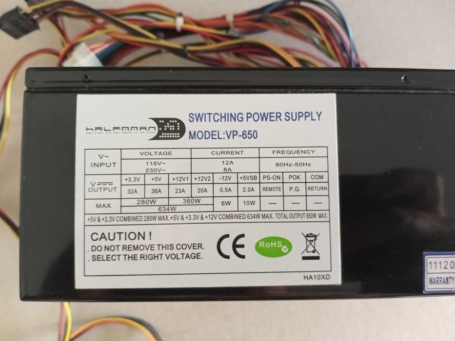 Halfmman VP-650 Power Supply64354207966467120