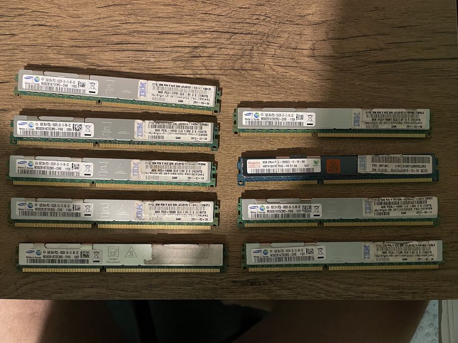 Pamiec RAM DDR3 ECC 8GB 2Rx4 10600 PC3 do serwera