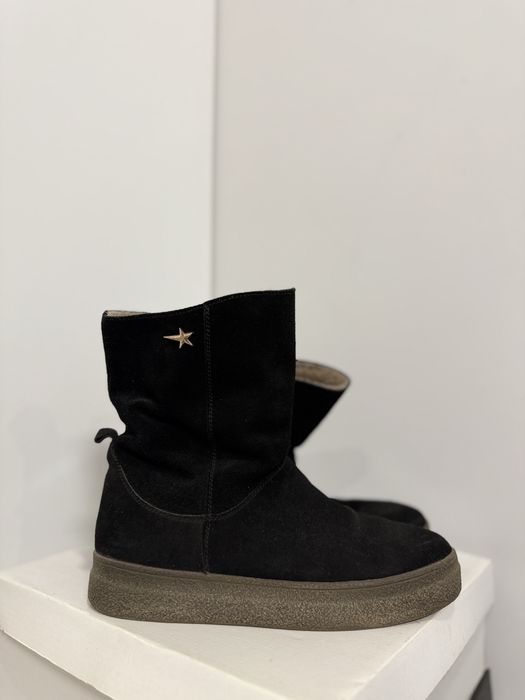 Ботинки замшеві натуралтні