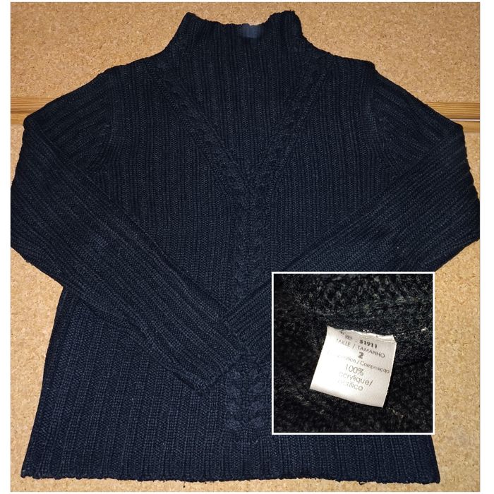 Camisolas de malha de senhora, gola alta, quentes , várias.