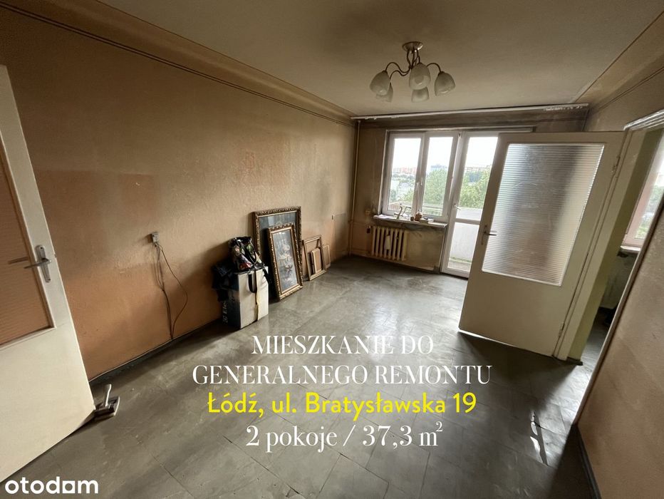 Mieszkanie do generalnego remontu na Karolewie blisko centrum Łodzi