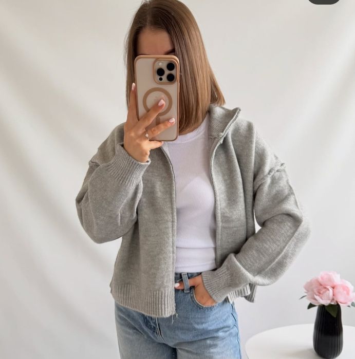 Кардиган   на замку теплий