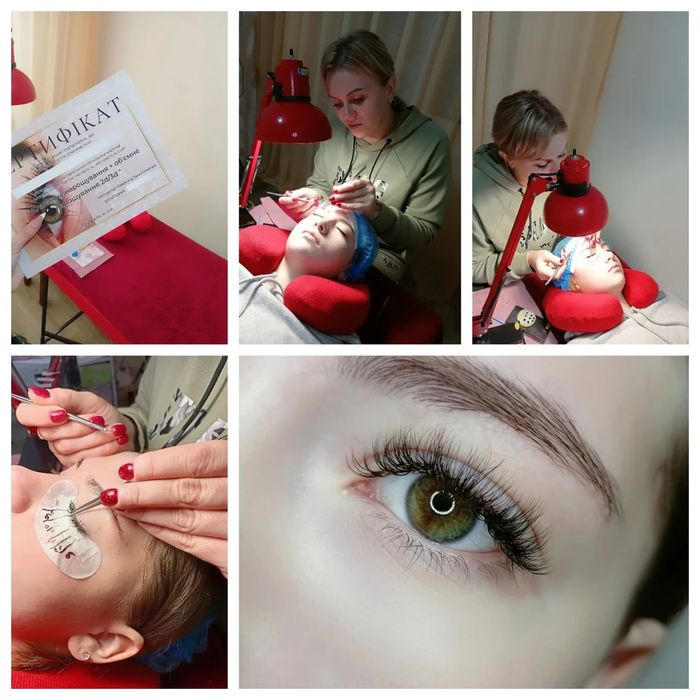 Навчання по нарощенню вій, обучение базовый курс по наращиванию ресниц