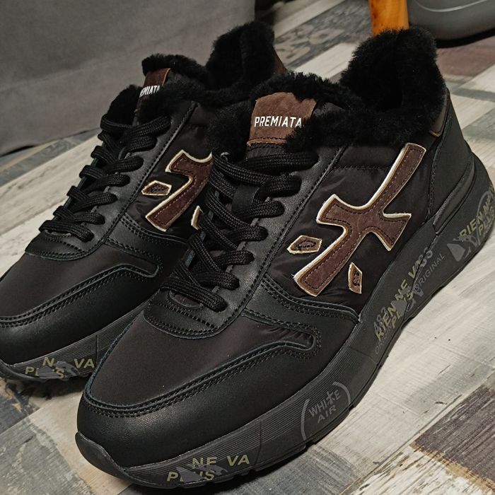 Premiata Mick зима хутро чоловічі кросівки