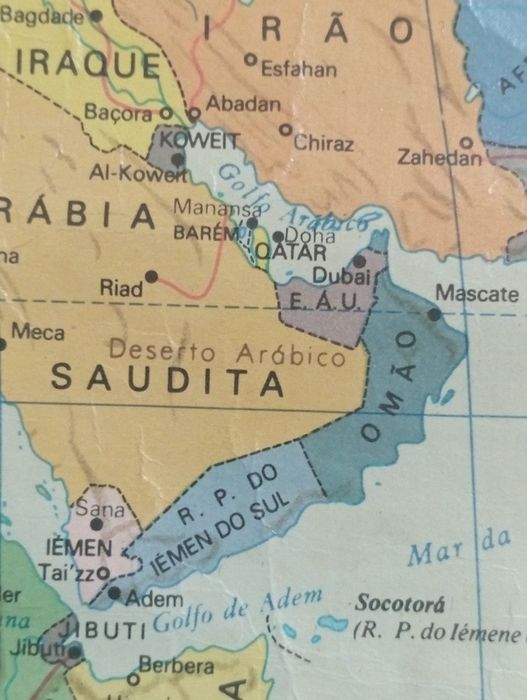 Mapa Mundo antigo