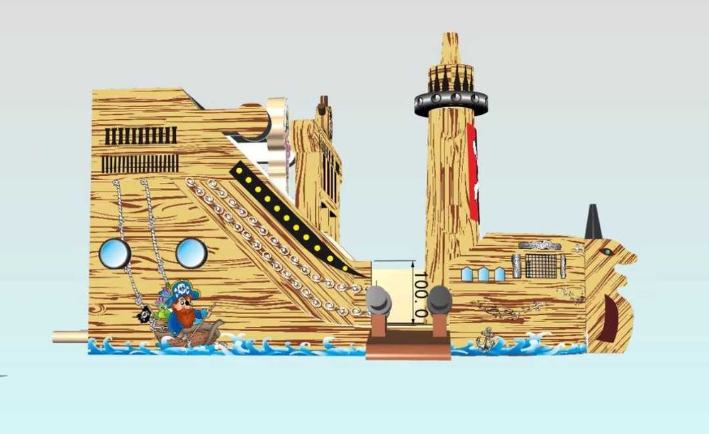 Insuflável Barco Pirata (novo)
