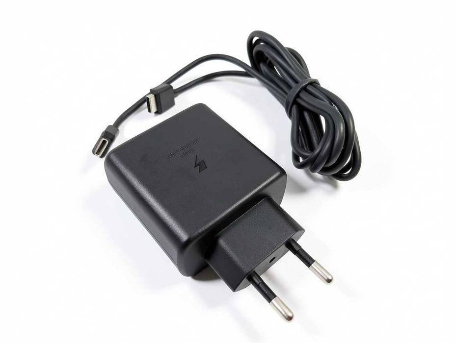 A219 Ładowarka Sieciowa 45W USB C Szybka Ładowarka Super Fast Charging Z Kablem USB C Do USB C Do Samsung Galaxy S24 S23 Ultra S22 S21 Note Zasilacz