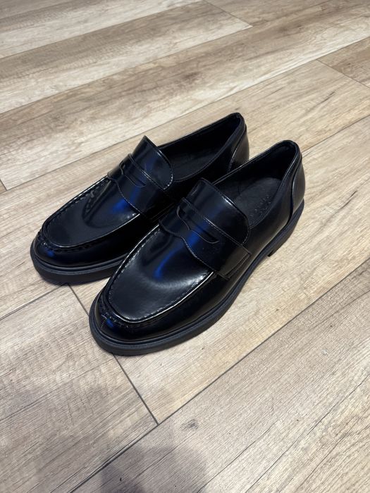 buty czarne mokasyny asos nowe
