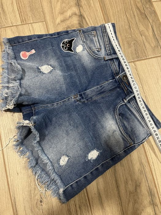 Шорти джинсові сині