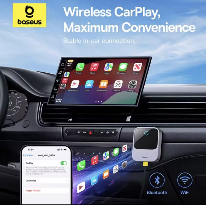 Безпровідний Адаптер Baseus PrimeTrip SafeJourney Wireless Сarplay