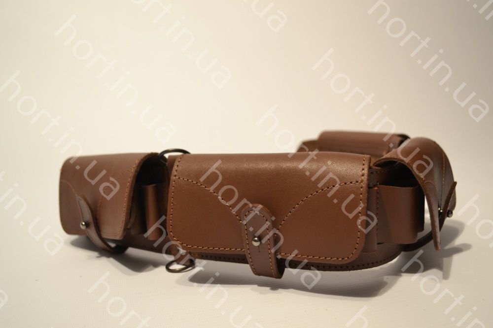 Патронташ Кожаный Закрытый Качественный Ручная Работа на 24 патрона