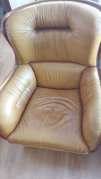 Poltrona em pele