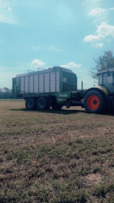 Przyczepa samozbierajaca bergmann shuttle 700s