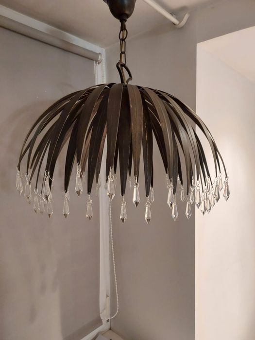 Lampa wisząca z kryształkami