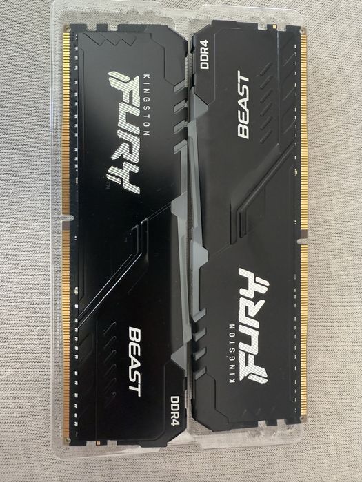 RAM Kingston Fury Beast RGB 16GB [2x8GB 3600MHz DDR4 CL17 DIMM] OC