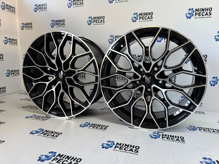 Jantes Fox FX9 em 18 (5x120) Preto e Polido