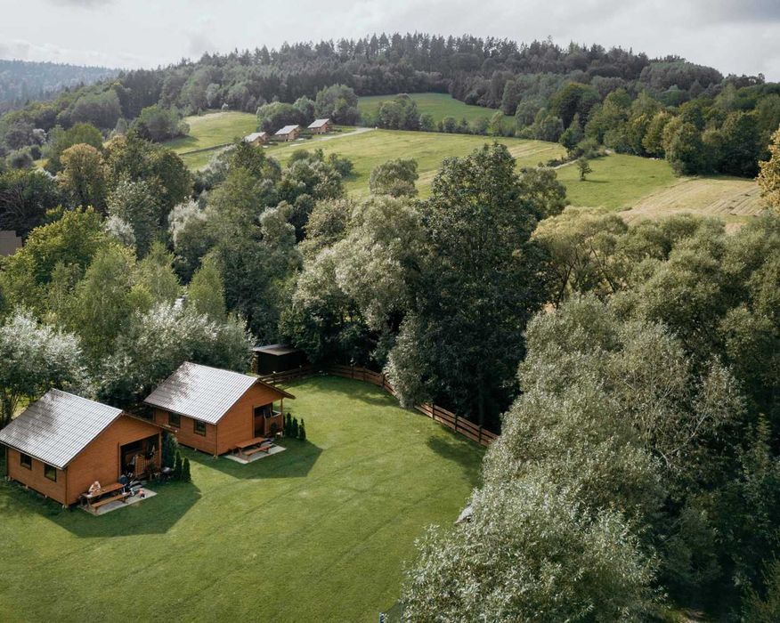 Domki przy strumyku Bieszczady Solina