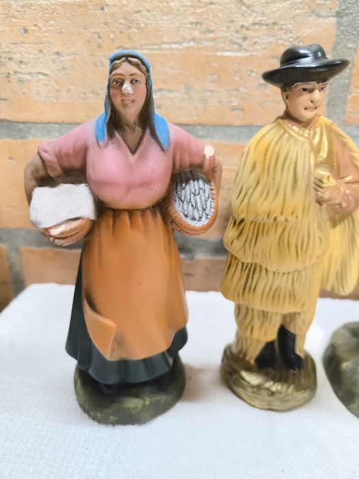 Conjunto de 3 Figuras de Presépio