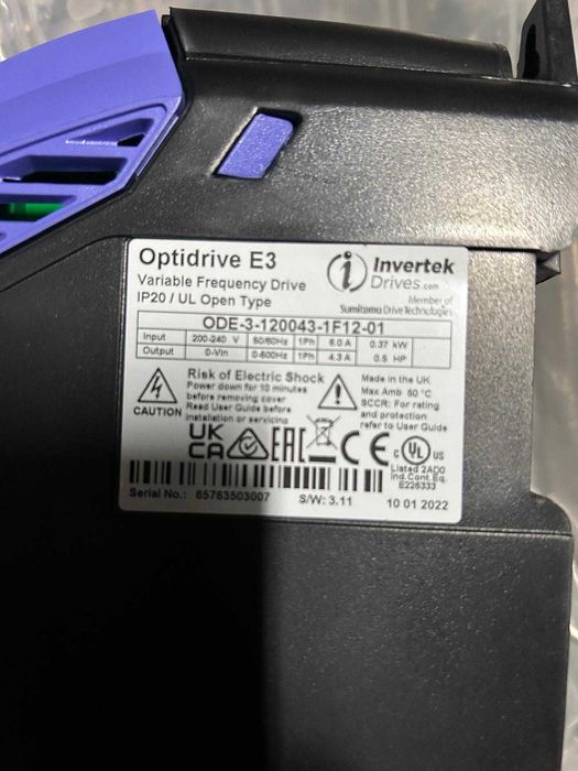 Falownik Invertek OPTIDRIVE E3 - ODE-3 - 120043 - 1F12-01