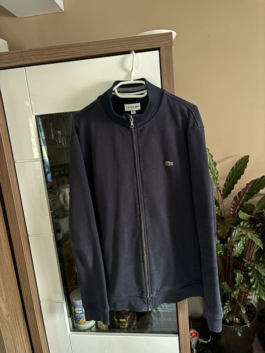 Granatowa bluza lacoste bez kaptura