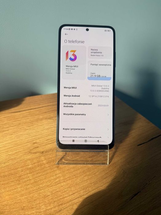 Redmi note 11s 128 Gb pamięci 6 Gb ram Stan idealny folia na ekranie i etui