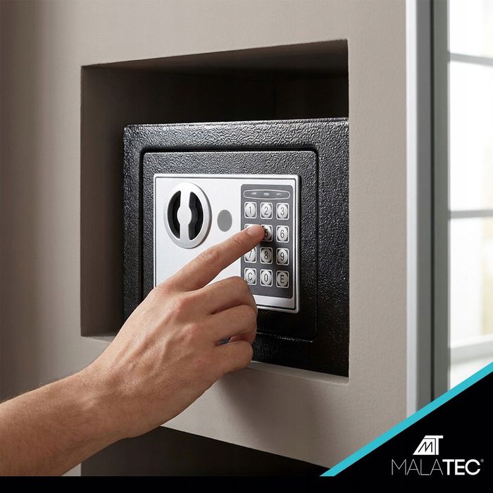 NOWY Sejf Kasetka Kasa Pancerna Na Pieniądze Szyfr Elektroniczny Domow