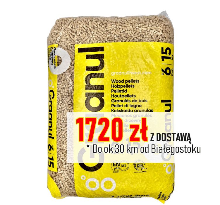 NAJLEPSZY ESTOŃSKI || Pellet Graanul 6 mm - ENplusA1 Estonia || Paleta 1720 zł z dostawą || PELET A1