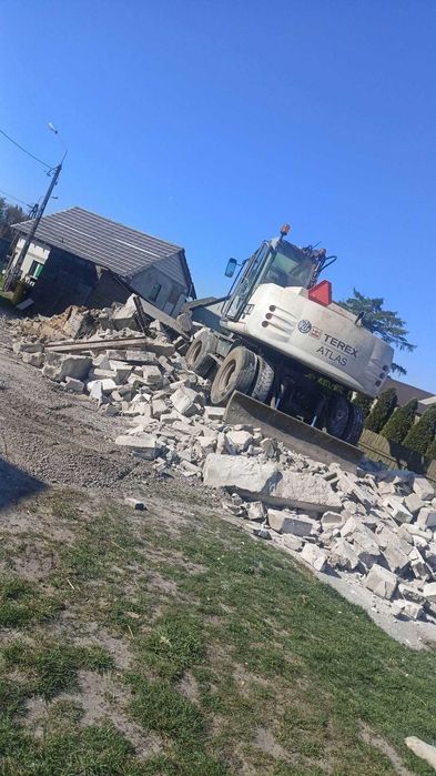 Wyburzenia budynków i ścian, Kucie tynków i kafli, demontaż i wywóz