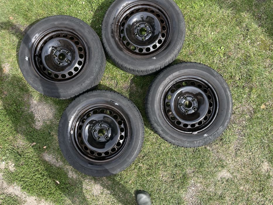 Koła 16” 5x112 – felgi stalowe + opony całoroczne Lassa Multiways 215/60 R16 XL