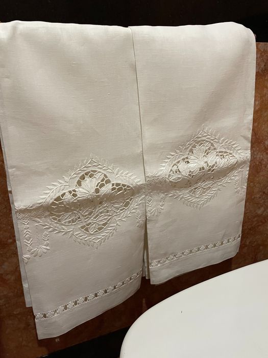 Conjunto de toalhas de 100% linho