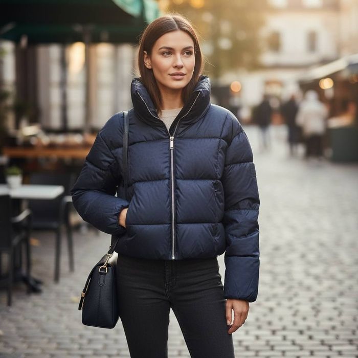 Стильний укорочений пуховик Calvin Klein Jeans, розмір S