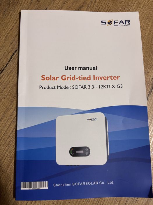 Falownik SOFARSOLAR (model z serii 3.3–12KTLX-G3)
