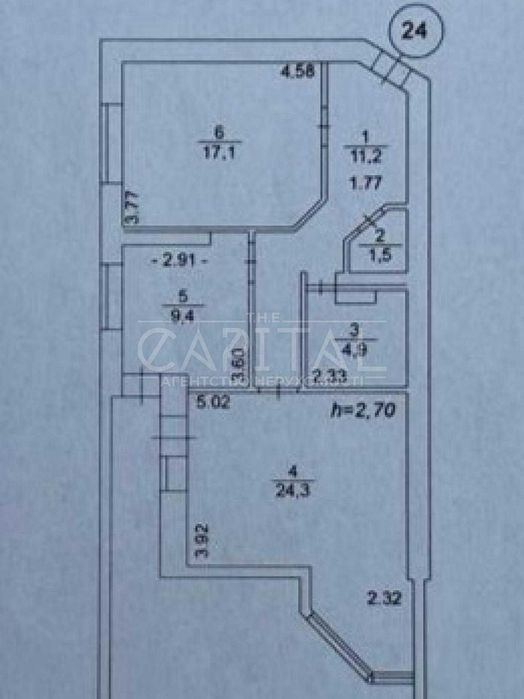 2-кімнатна квартира за адресою (площа 80 м²) - Atlanta.ua - фото 7