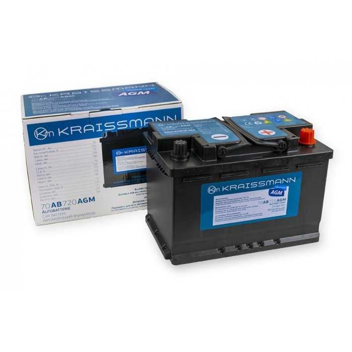Акумулятор автомобільний AGM для інвертора KRAISSMANN (60, 70 та 80)